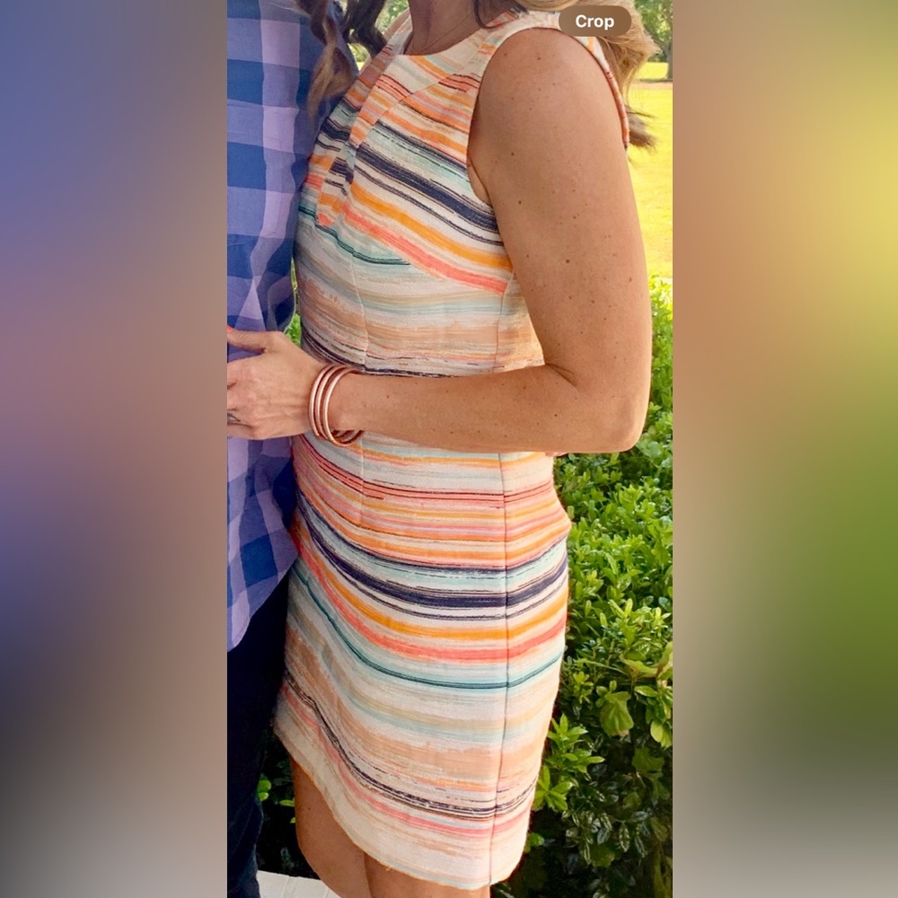 Gorgeous multi color Trina Turk dress size 4, fully lined.